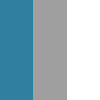 oriental blue melange/grau melange/weiß